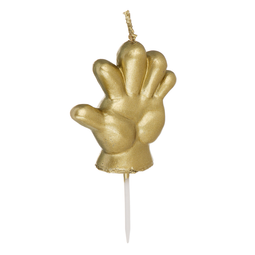 Свеча для торта тм Fntastic 5 см, форма пальцев, парафин, 5 дизайнов, арт.№ 506-282