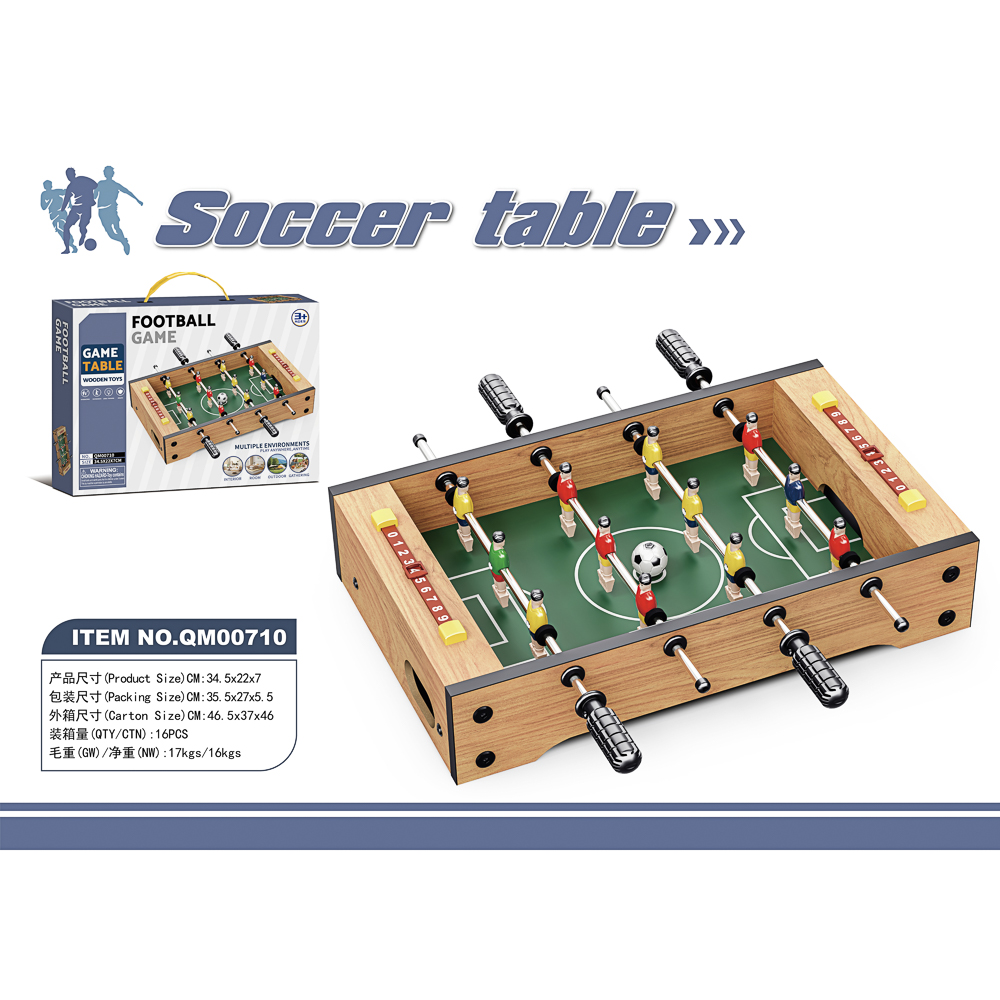 Настольная игра "Футбол", металл, дерево, РР, ABS, ИГРОЛЕНД, арт.№ 897-123
