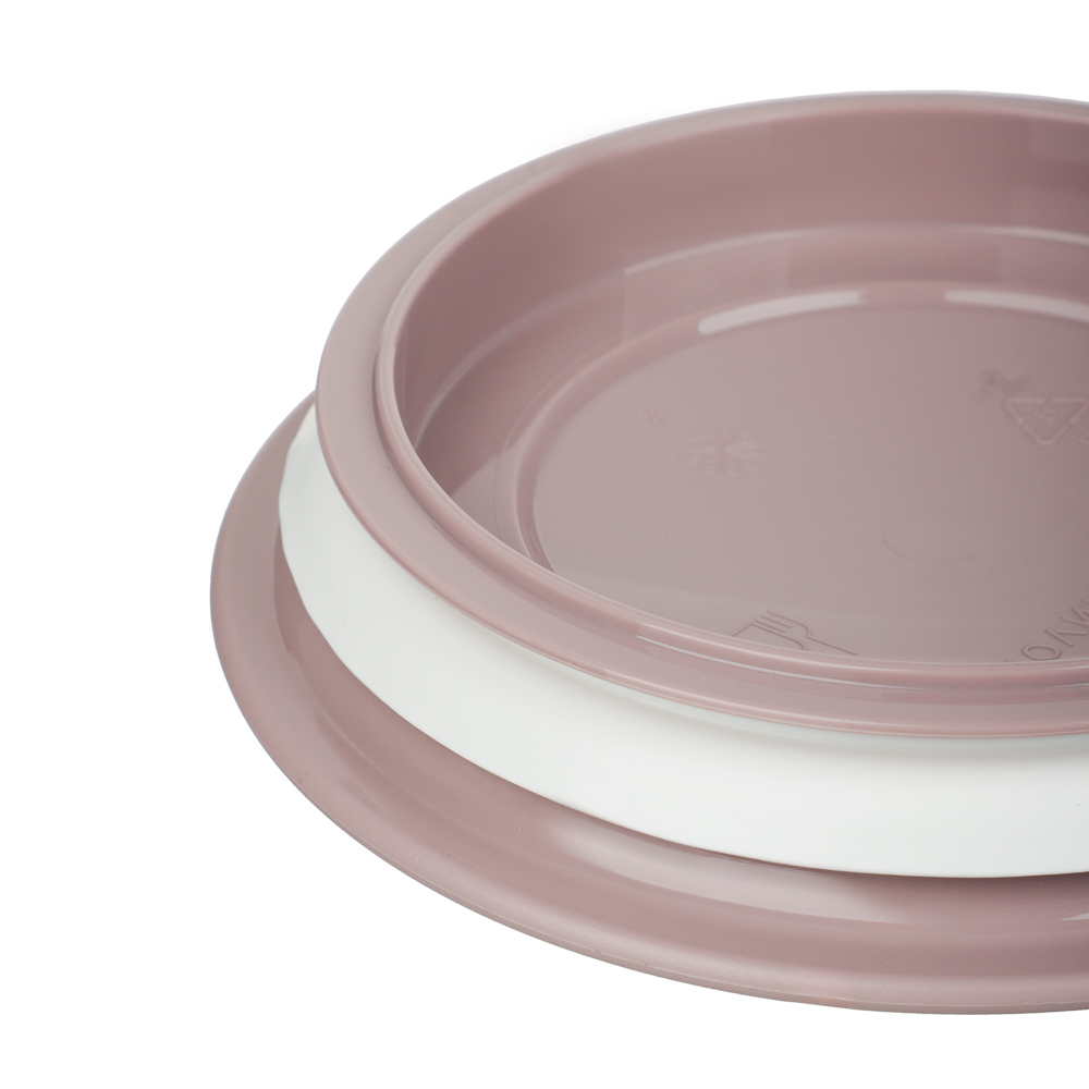 Банка круглая с вакуумной крышкой для сыпучих продуктов 0,6л, D-11,4см, H-11см, пластик, 2 цвета, арт.№ 861-476