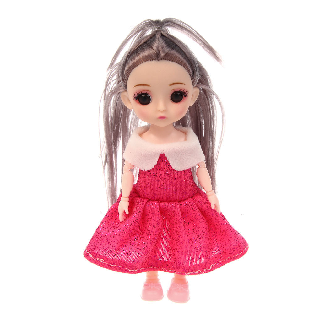 Кукла шарнирная 15 см, ABS, PP, тм ИГРОЛЕНД, арт.№ 267-977