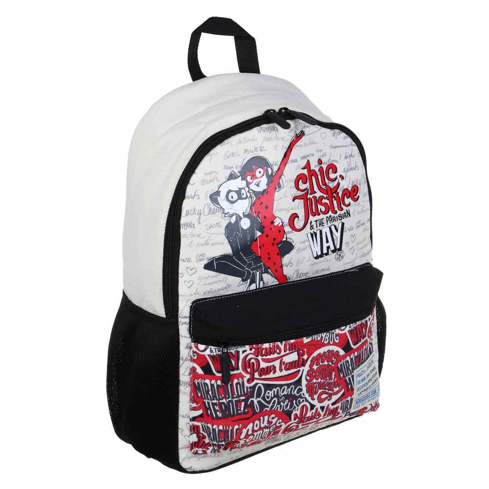 Ледибаг Рюкзак подростковый 40х30х15см, 1 отд., 3 карм., уплотненные лямки, "Скетч", арт.№ 811-024