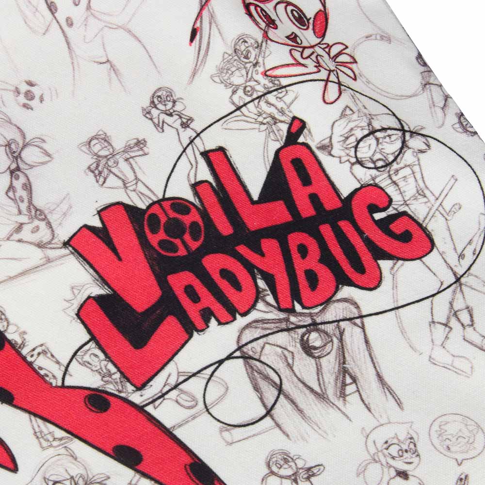 Ледибаг Сумка-шоппер, 38x42см, внутр.карман, ручки 58 см, ПЭ под ткань, серия "Скетч", арт.№ 811-025