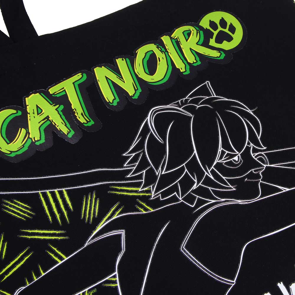 Супер-Кот Сумка-шоппер, 38x42см, внутр.карман, ручки 58 см, черный ПЭ под ткань, серия "Скетч", арт.№ 811-029