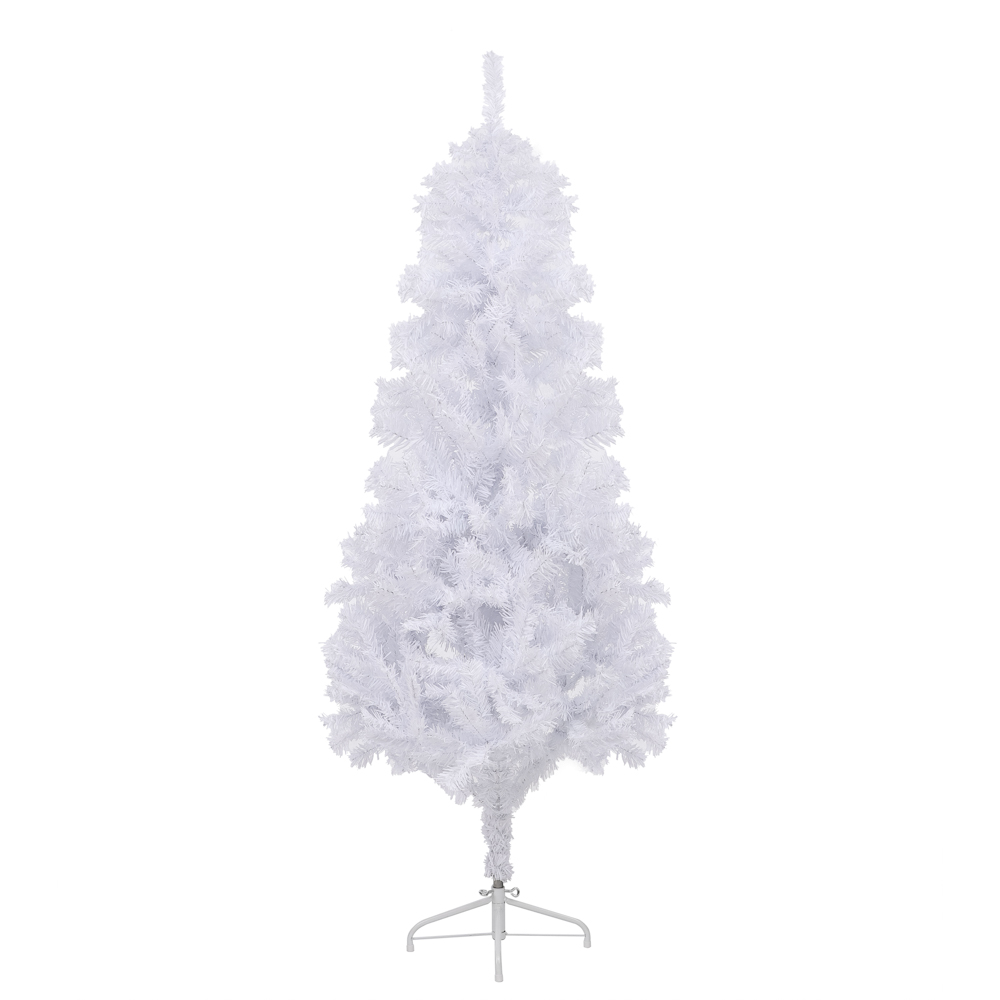 Ель искусственная белая 180см, 750 веток, ПВХ, арт.№ 355-022