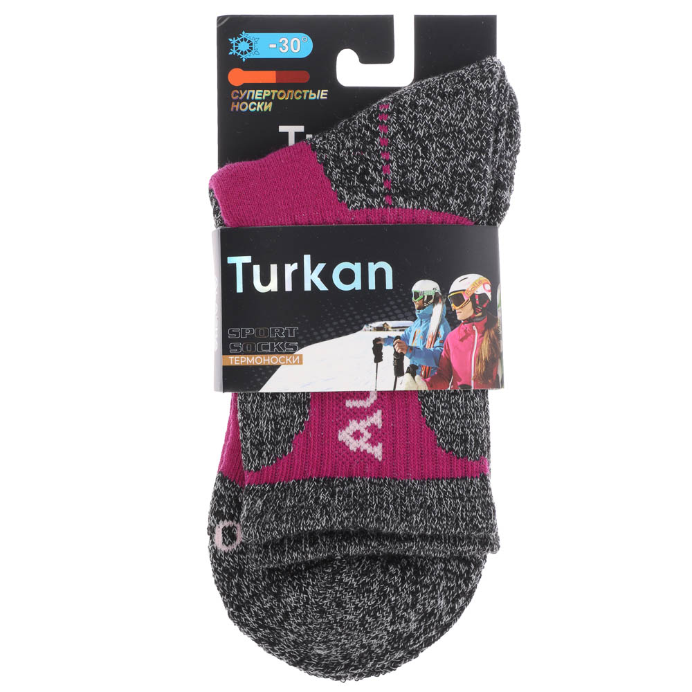 Термоноски женские, тм TURKAN, р. 36-41, 85% шерсть, 10% ангора, 5% лайкра, цвета в ас-те, арт.№ 019-613