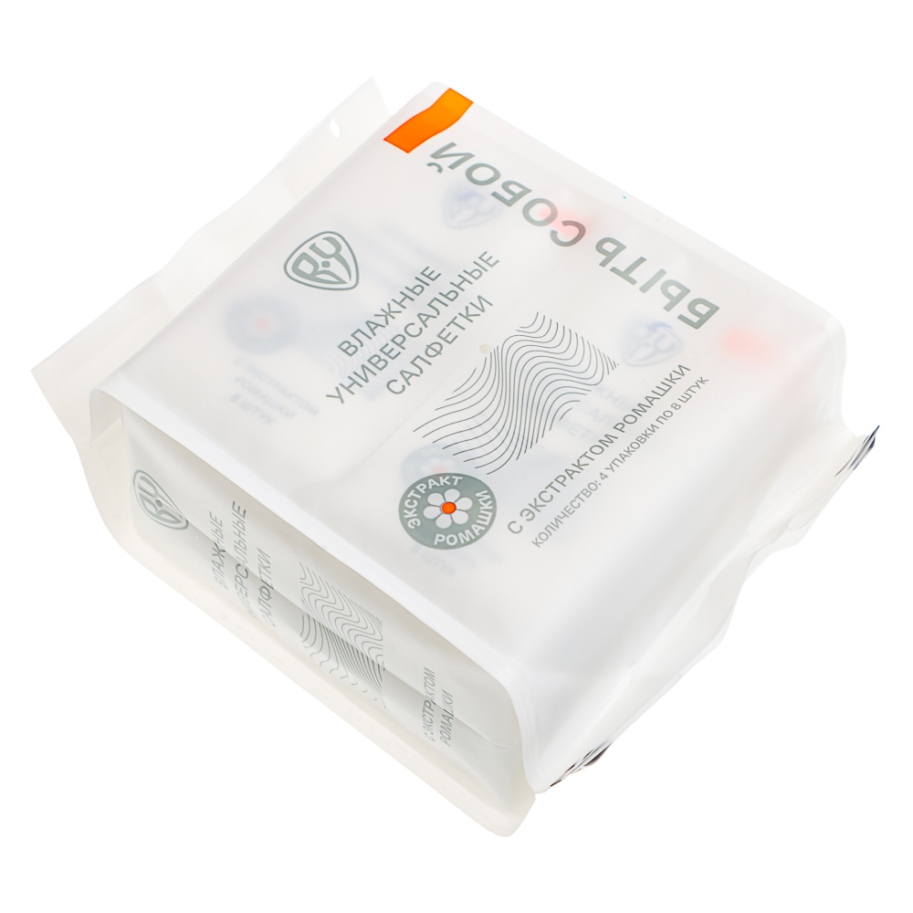 BY Влажные салфетки, мини, 4 упаковки по 8 шт, арт.№ 914-009