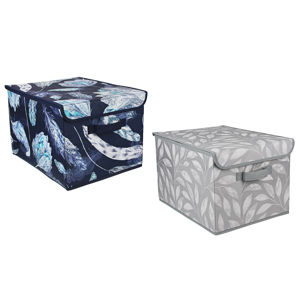 VETTA Санремо Кофр для хранения с крышкой, 30х40х25см, спанбонд, 2 дизайна, арт.№ 457-512