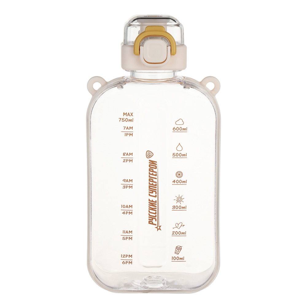 Бутылка спортивная для воды, тм BY Русские Супергерои, 750мл, 21,6х10,3х5,2см, PC, арт.№ 088-157