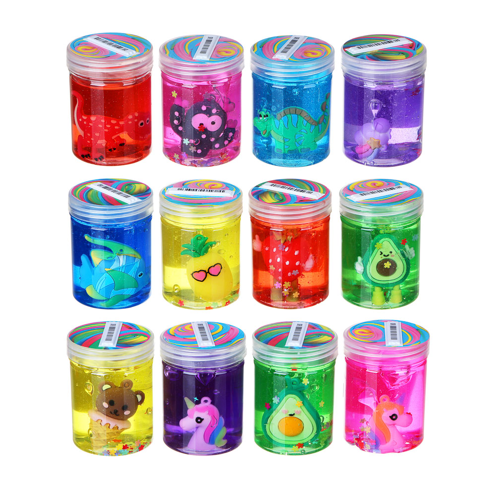 LASTIKS Слайм с фигурками, полимер, резина, 7,5х5,5см,12 дизайнов, арт.№ 218-041