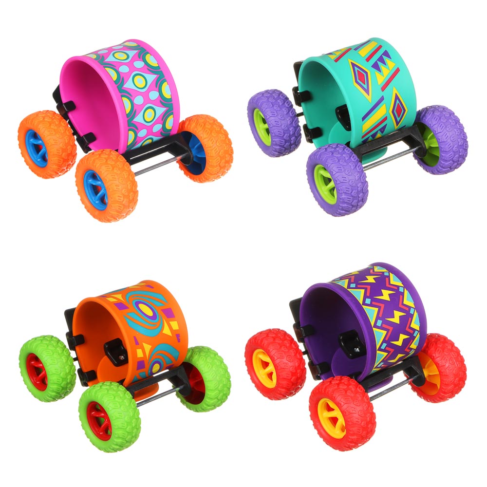 ИГРОЛЕНД Скейтборд ручной 2 в 1, 20х9х4см, силикон, железо, полипропилен, 4 дизайна, арт.№ 295-193