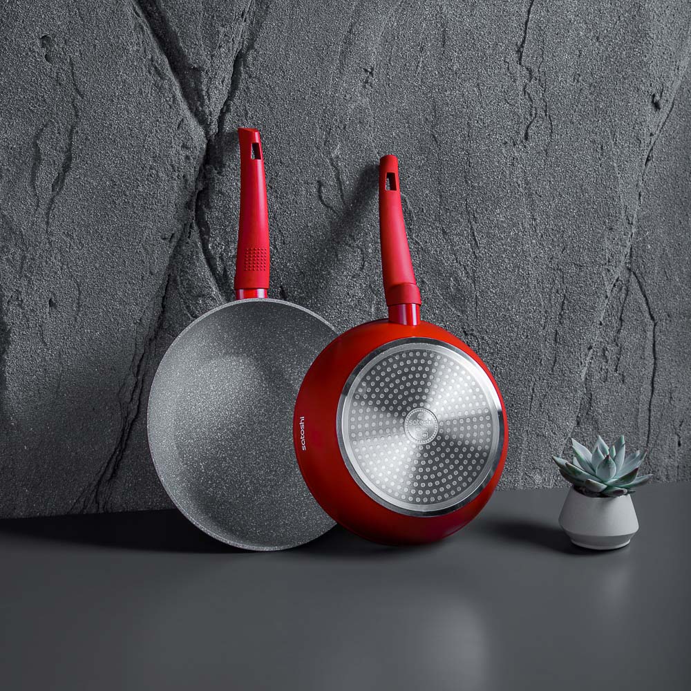 SATOSHI Верден Сотейник литой d=26см, антипригарное покрытие мрамор, индукция, арт.№ 846-464