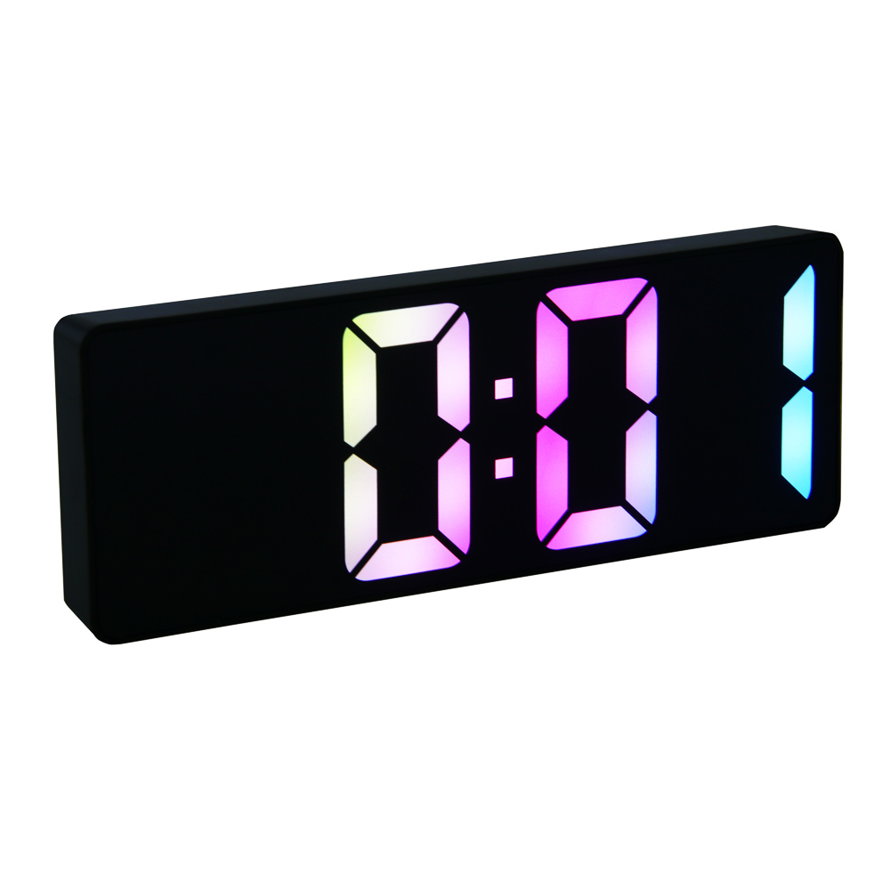 LADECOR CHRONO Будильник электронный, 16x6x2 см, АВС пластик, 3xAАA, оправа цвет черный, арт.№ 529-312