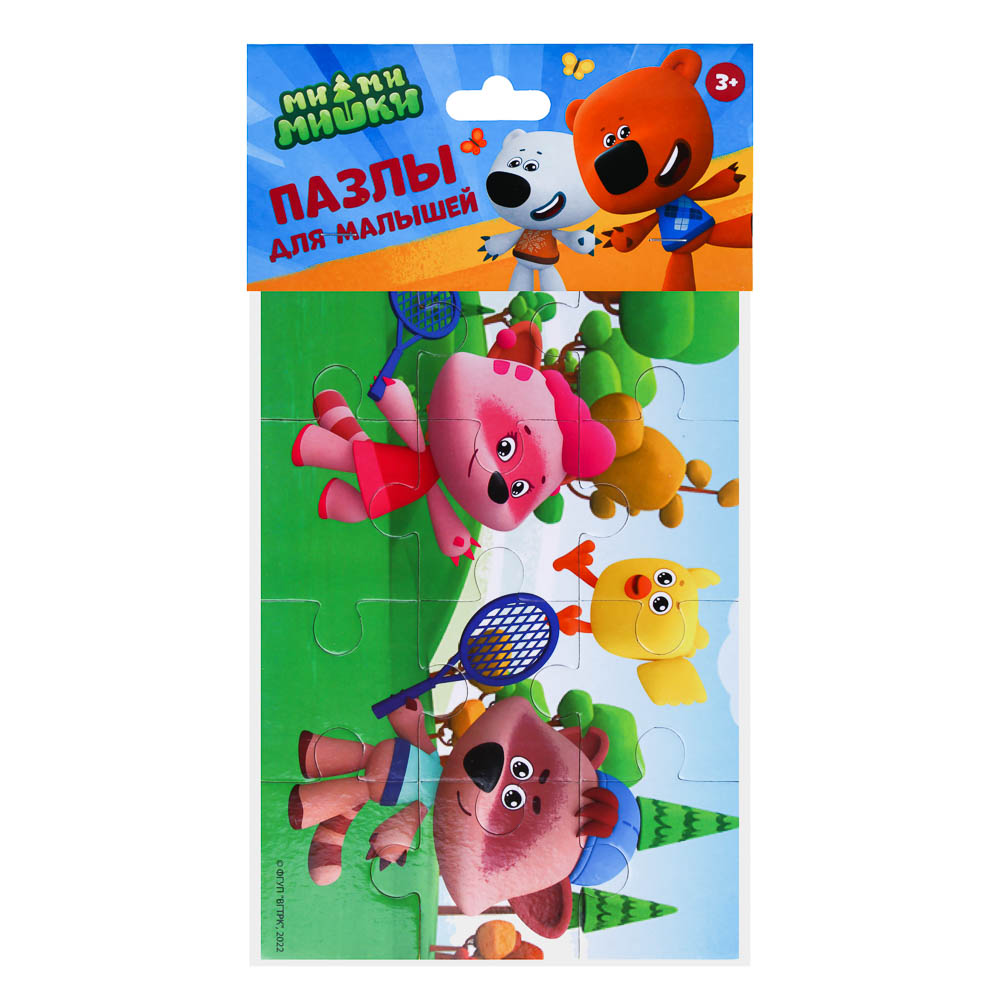 МИМИМИШКИ Пазлы для малышей, 12 деталей, ЭВА, 22,5х15х0,5см, 4 дизайна, арт.№ 262-459