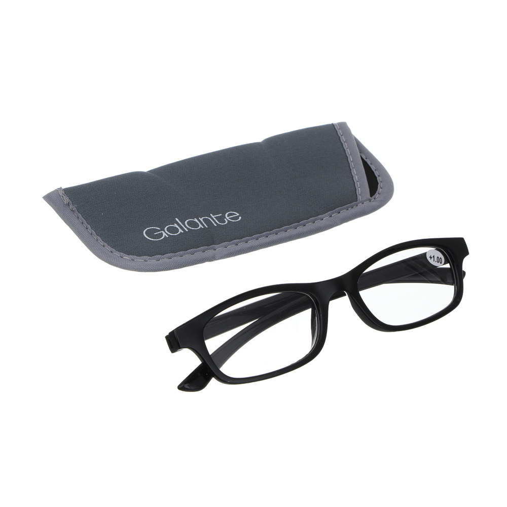 GALANTE Очки корригирующие с чехлом, пластик, полиэстер, PD62, (+): +1,+1.5,+2,+2.5,+3,+3.5 (ОК2), арт.№ 304-478