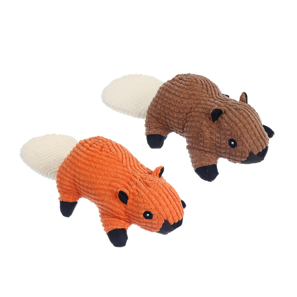 Игрушка для собак, тм VETTA, с пищалкой, бобер, п/э, 29*13см, арт.№ 273-557