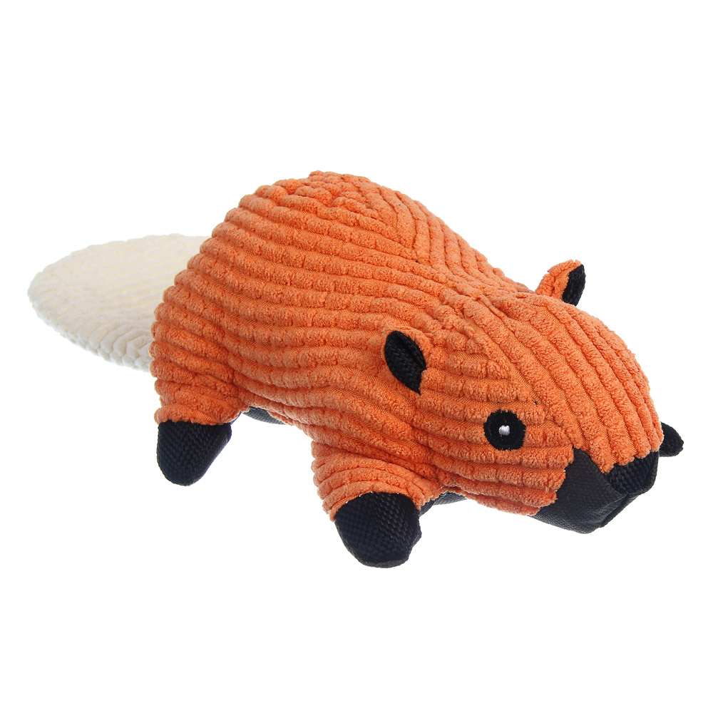 Игрушка для собак, тм VETTA, с пищалкой, бобер, п/э, 29*13см, арт.№ 273-557