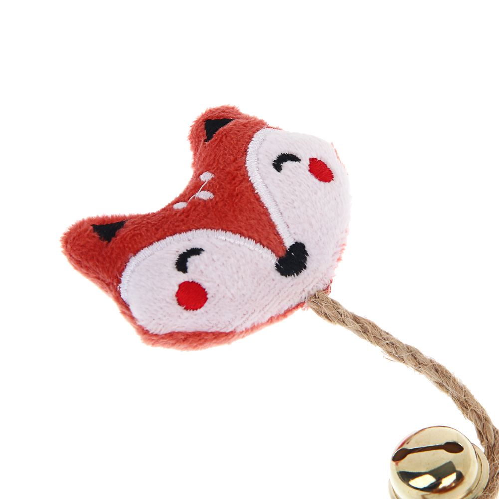 Игрушка для кошек тм VETTA, лисичка с пером, п/э, 25см, арт.№ 273-560