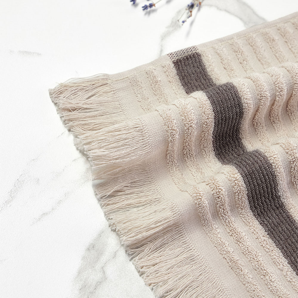 PROVANCE Хейзел Комплект полотенец махровых, 100% хлопок, 30х50, 50х90, 70х130, 500г/м, бежевый, арт.№ 484-182