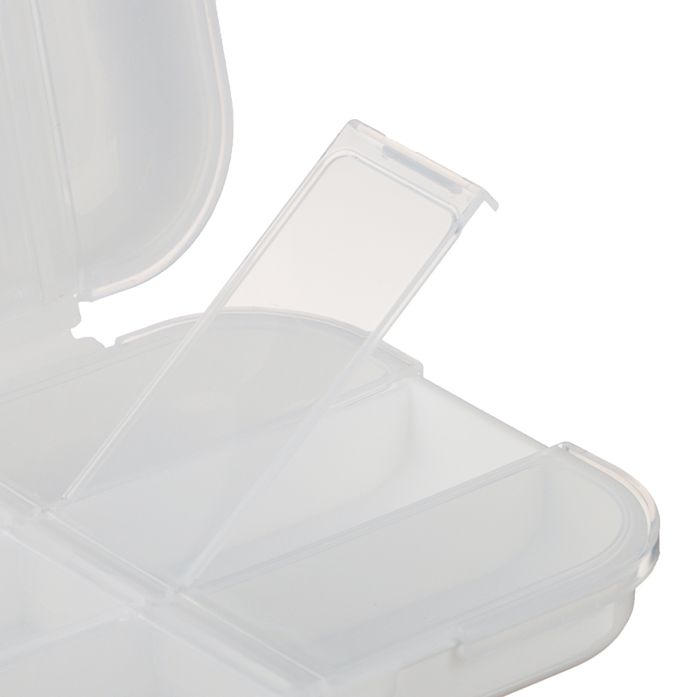 Универсальный бокс тм VETTA, дорожный, 8 отдел., пластик, 10х6х3,5см, арт.№ 406-003