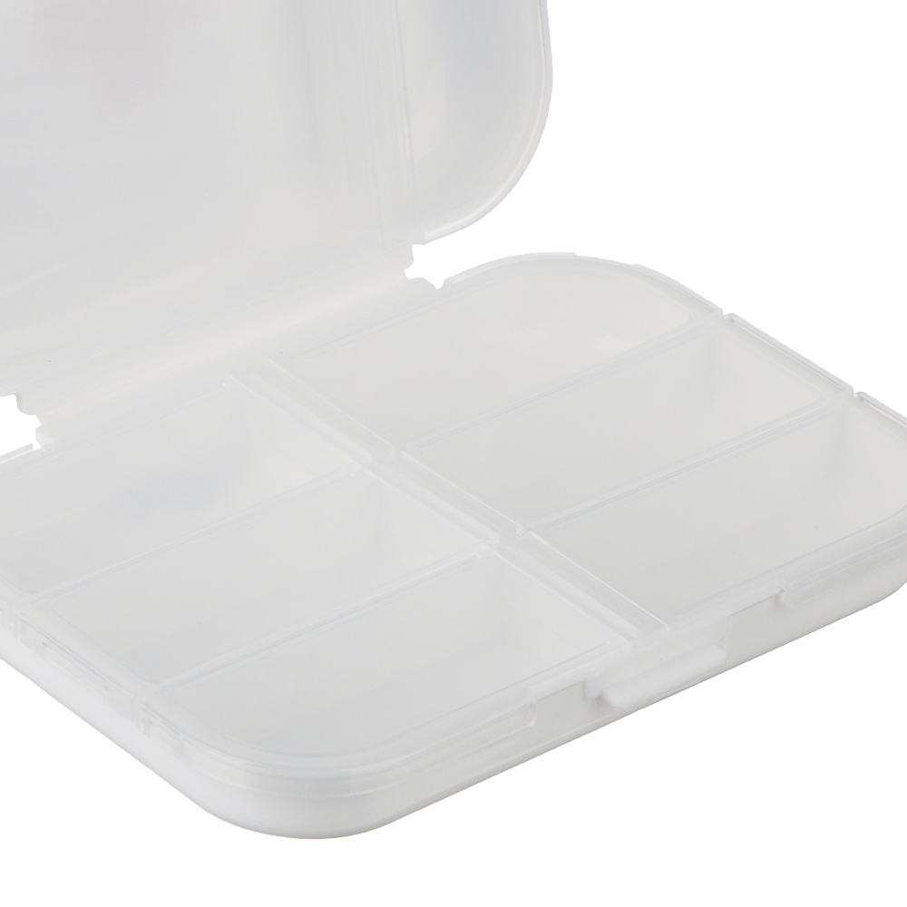 Универсальный бокс тм VETTA, дорожный, 8 отдел., пластик, 10х6х3,5см, арт.№ 406-003