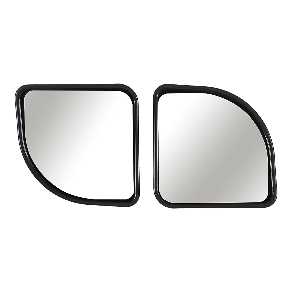 ЕРМАК Зеркало квадратное мертвой зоны, цвет черный 2шт, 50x50, арт.№ 707-022