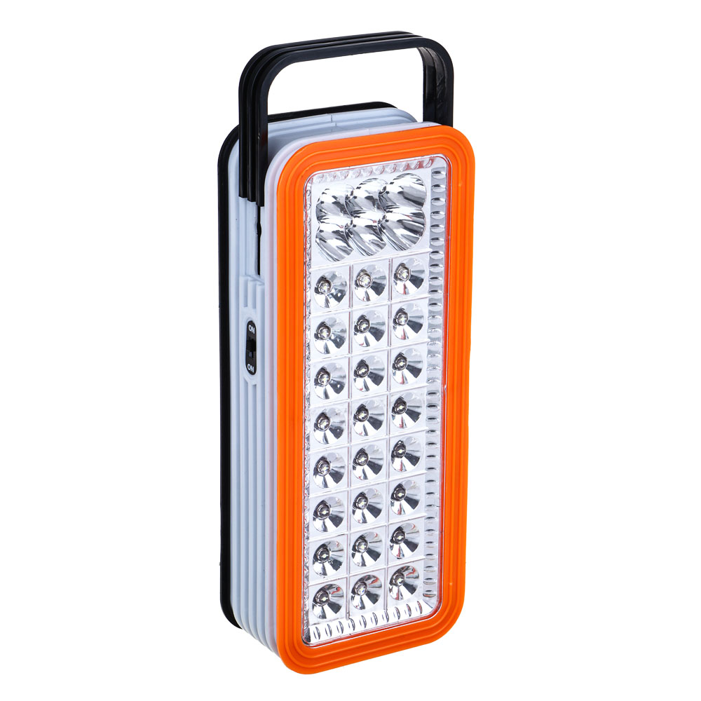 ЕРМАК Фонарь-светильник 24 + 6 ярк. LED, 3xD / шнур 220В, пластик, 24x10 см, арт.№ 198-084
