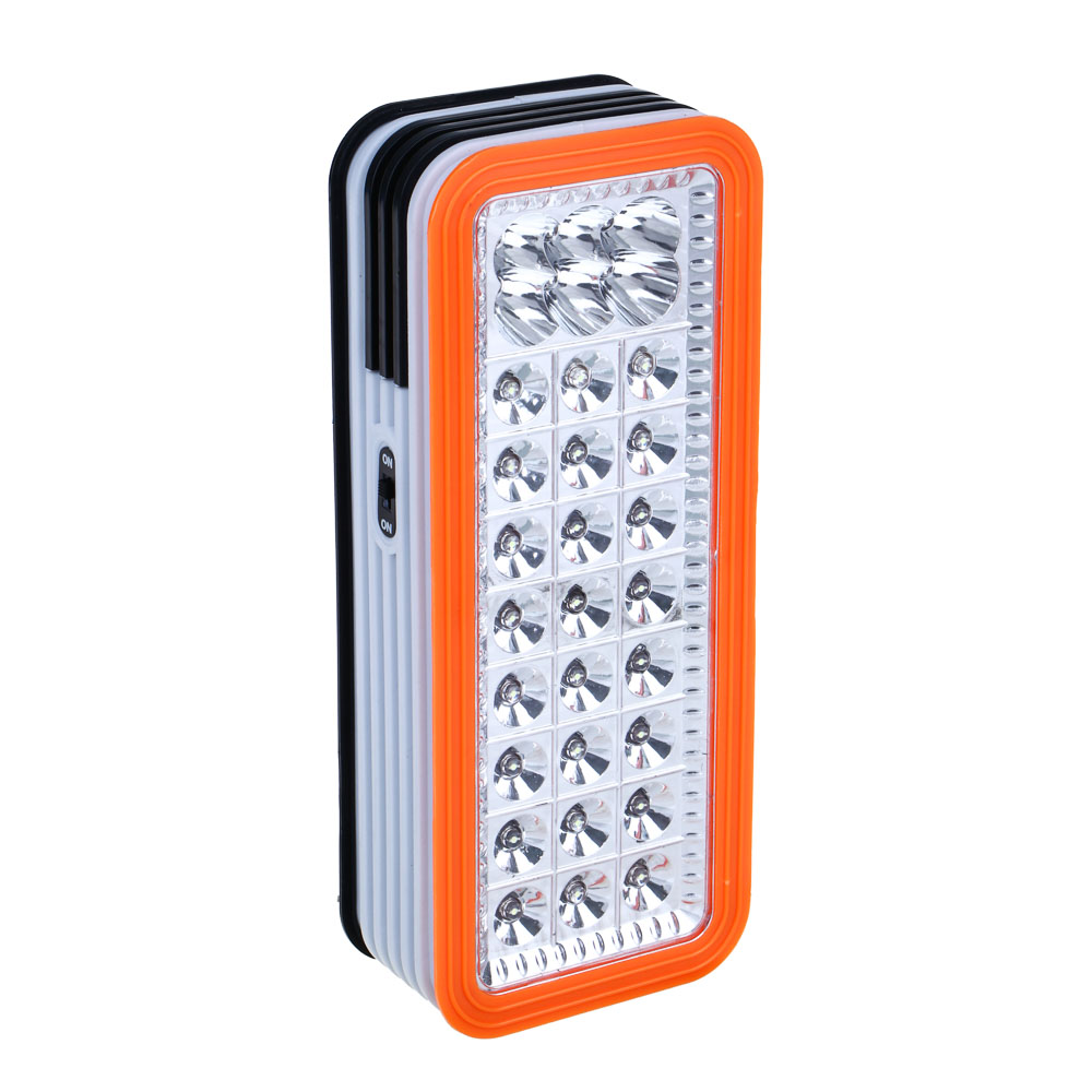 ЕРМАК Фонарь-светильник 24 + 6 ярк. LED, 3xD / шнур 220В, пластик, 24x10 см, арт.№ 198-084