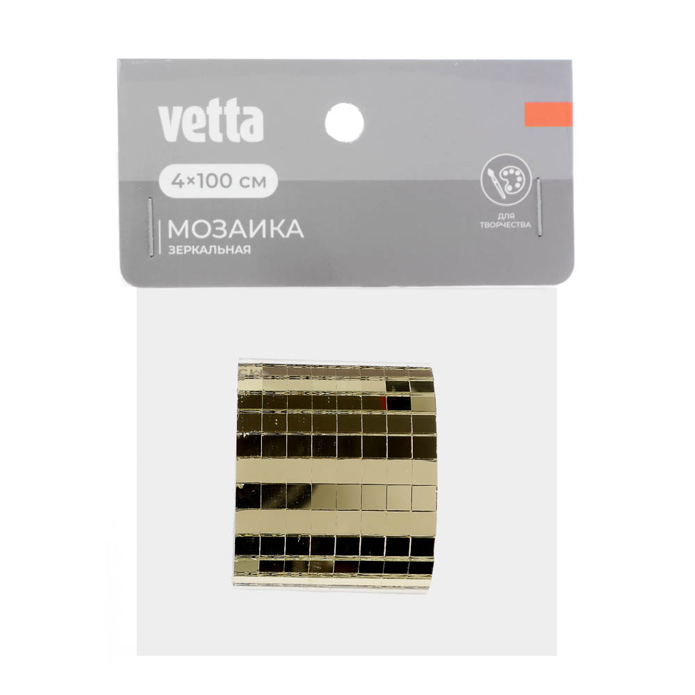 Зеркальная мозаика тм VETTA Золото, 4x100 см, арт.№ 416-284