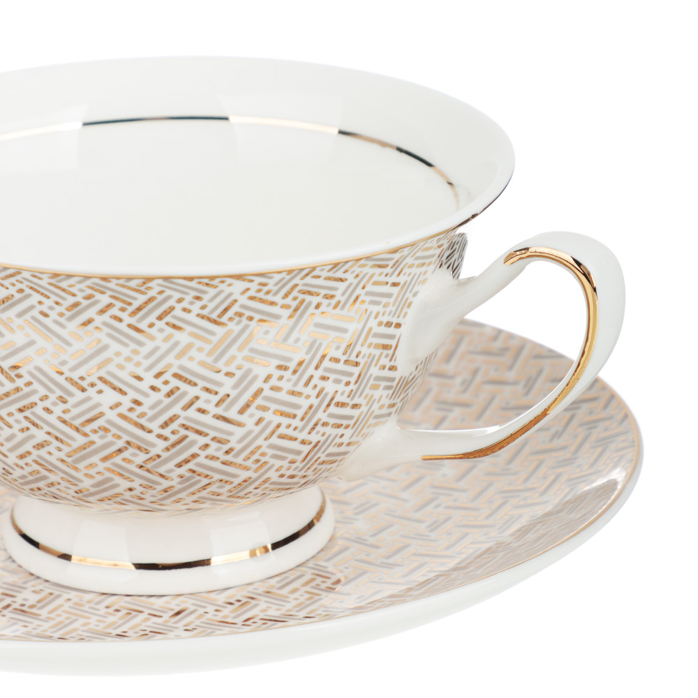 MILLIMI Гламур Набор чайный 2 пр., 220мл, 15см, костяной фарфор, арт.№ 802-434