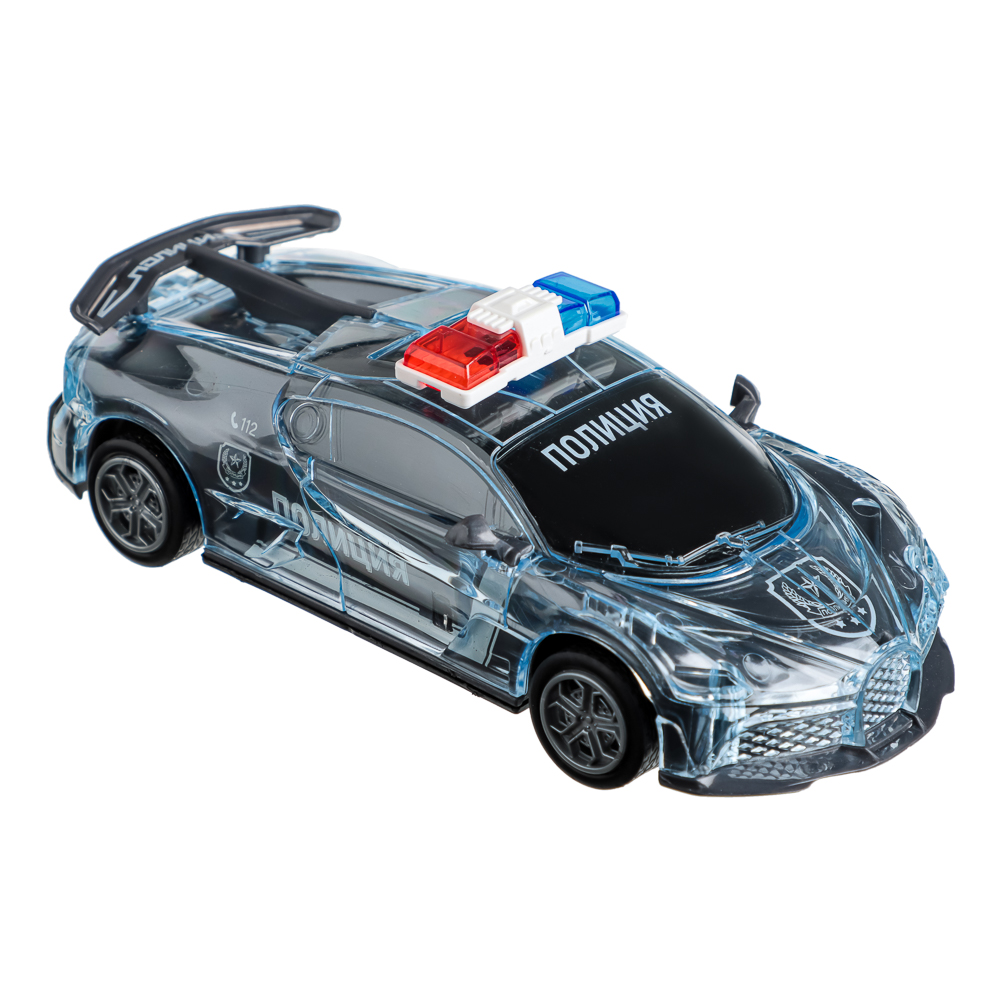 ИГРОЛЕНД Патрульный автомобиль, свет, звук, инерция, 3хLR44, ПВД, 15,5x5x7см, 3 дизайна, арт.№ 292-012