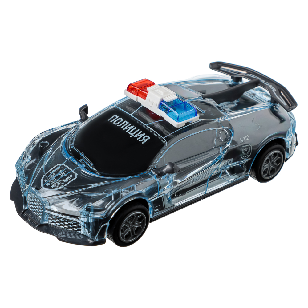 ИГРОЛЕНД Патрульный автомобиль, свет, звук, инерция, 3хLR44, ПВД, 15,5x5x7см, 3 дизайна, арт.№ 292-012