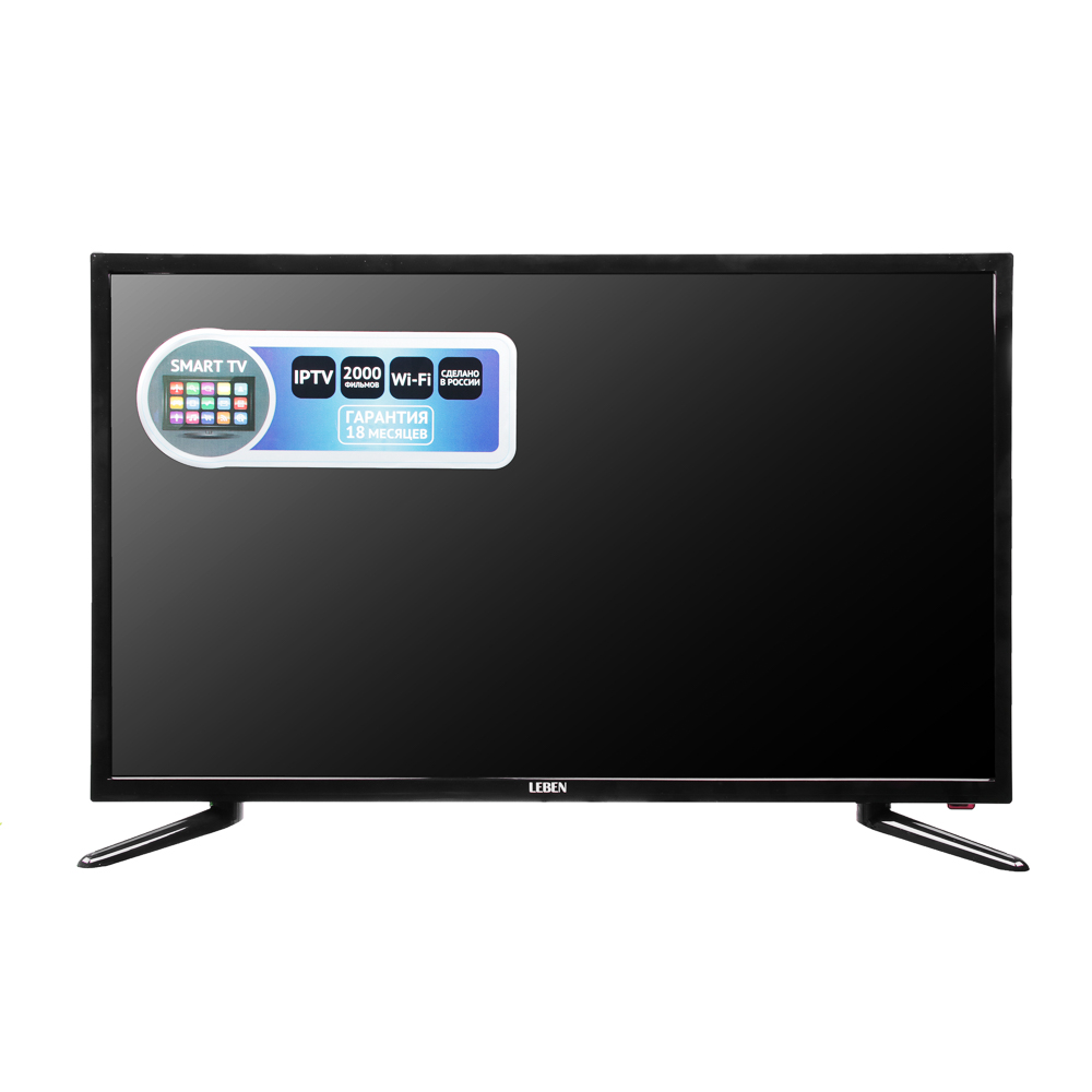 LEBEN ЖК-телевизор, диагональ 32" (81см), HD Smart модель LE-LED32RS282T2, арт.№ 282-101