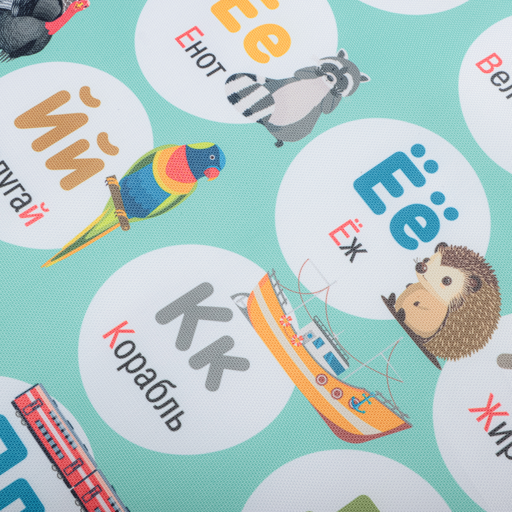 ЕРМАК Защита спинки сидения, оксфорд, 62х45см, "Алфавит", арт.№ 732-008