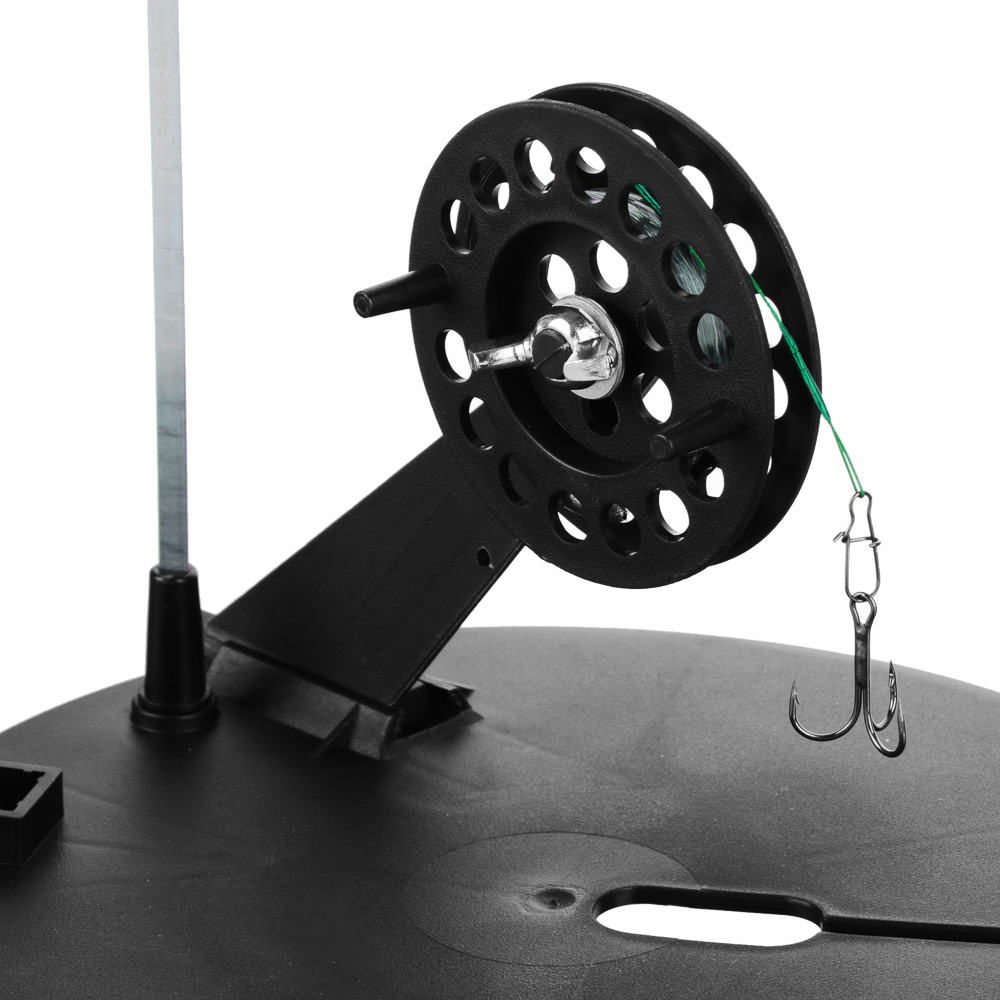 AZOR FISHING Жерлица рыболовная оснащенная 210мм, кат. 75мм, груз 7г, леска 10м, 0,4мм, пов. 250мм, арт.№ 125-101