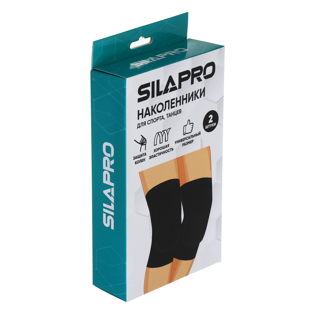 SILAPRO Наколенники, 2шт, 24х14см, полиэстер 70%, поролон 20%, спандекс 10%, арт.№ 138-027