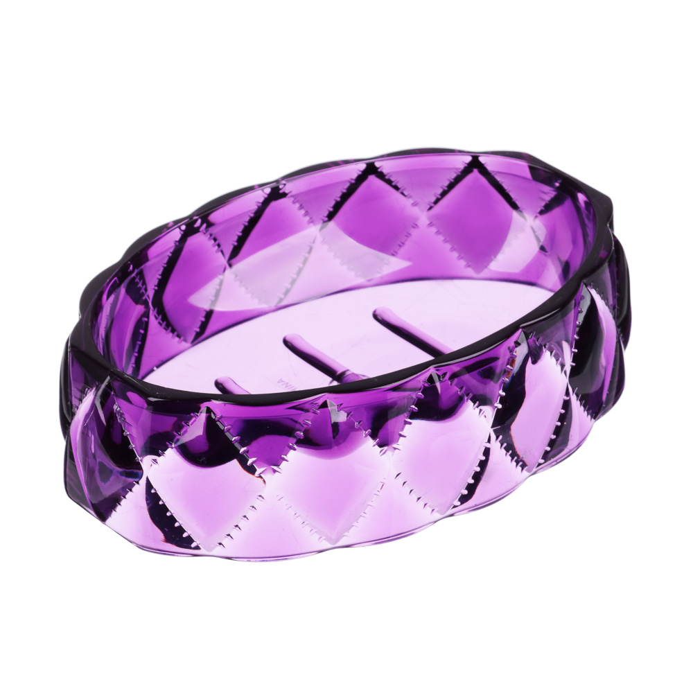 VETTA Мыльница, "Ромбо", пластик, 13,5х9,5х3,5см, 4 цвета, арт.№ 463-909