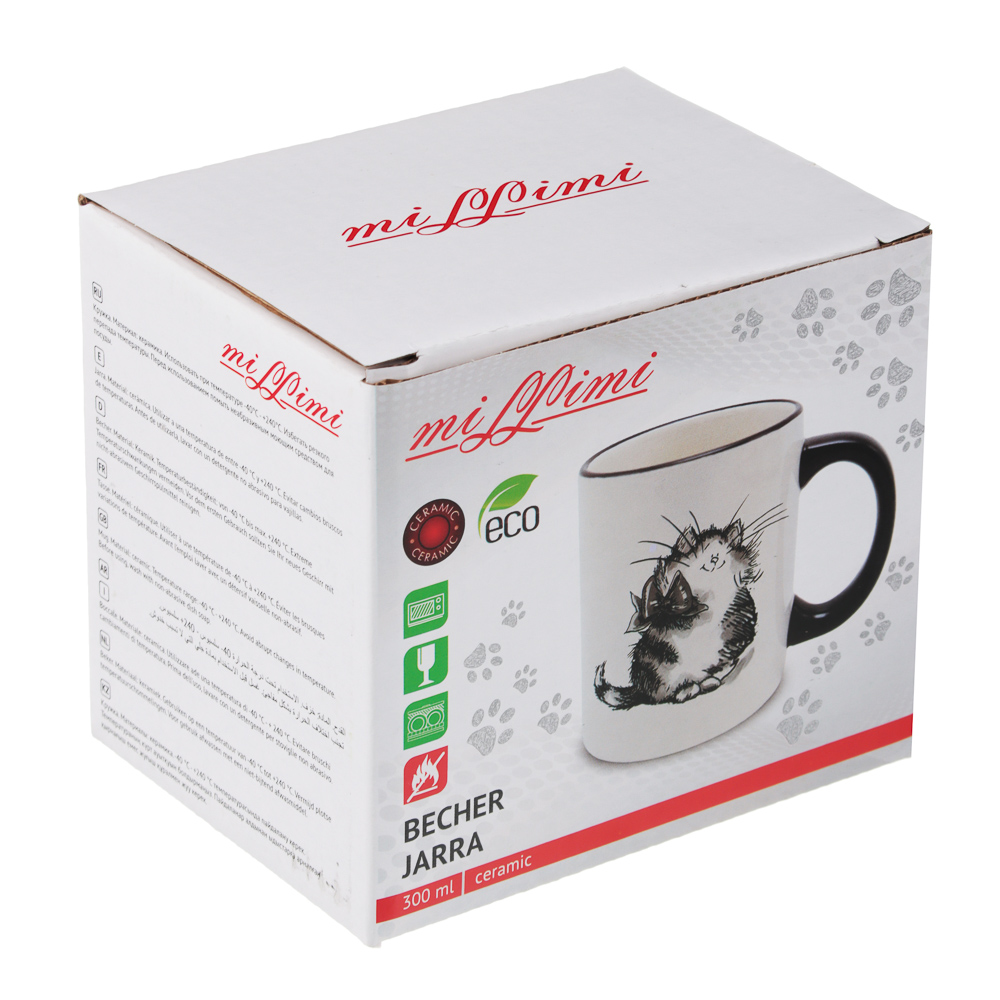 MILLIMI Забавные коты Кружка 300мл, керамика, арт.№ 824-491