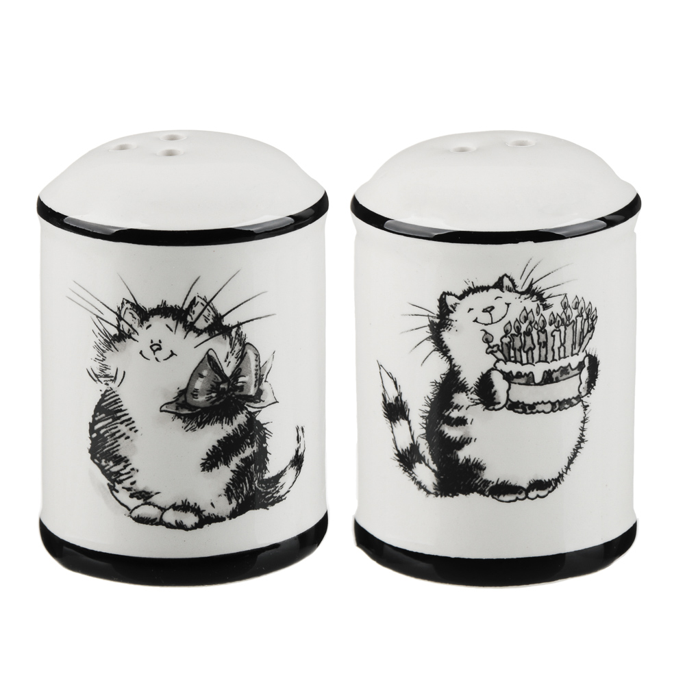 MILLIMI Забавные коты Набор для соли и перца, 4.7х6.6см, керамика, арт.№ 824-494