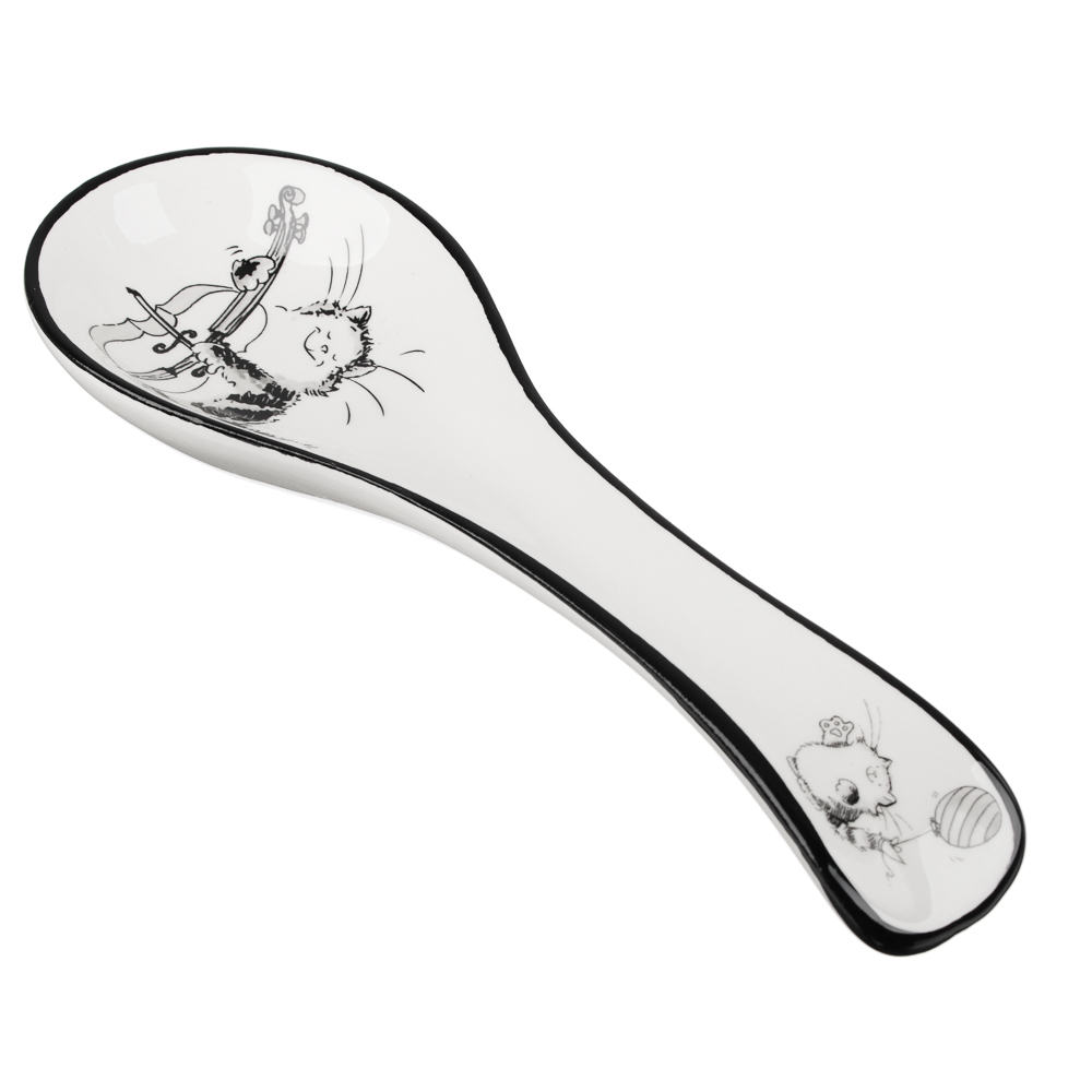 MILLIMI Забавные коты Подставка для ложки 22x7x3см, керамика, арт.№ 824-495