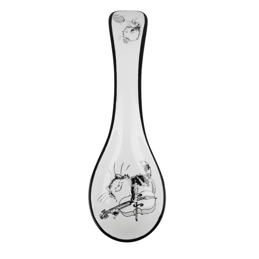 MILLIMI Забавные коты Подставка для ложки 22x7x3см, керамика, арт.№ 824-495