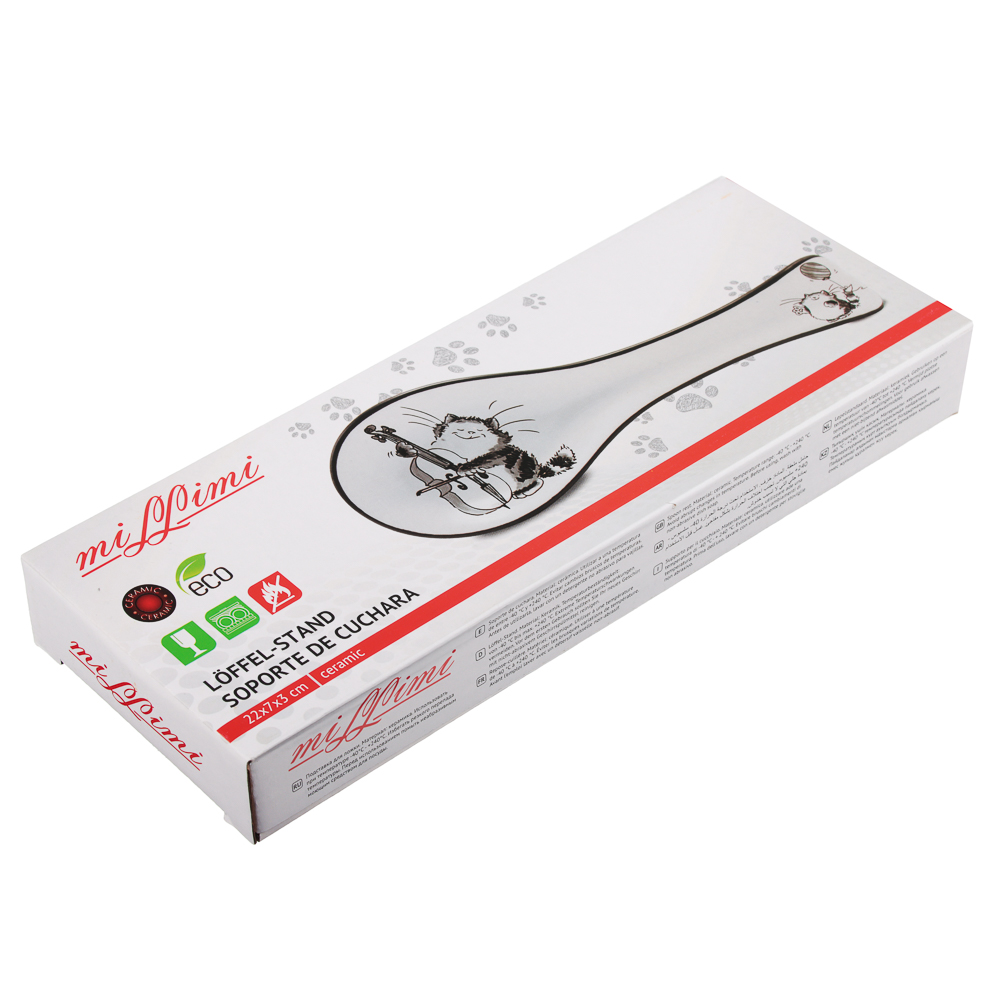 MILLIMI Забавные коты Подставка для ложки 22x7x3см, керамика, арт.№ 824-495