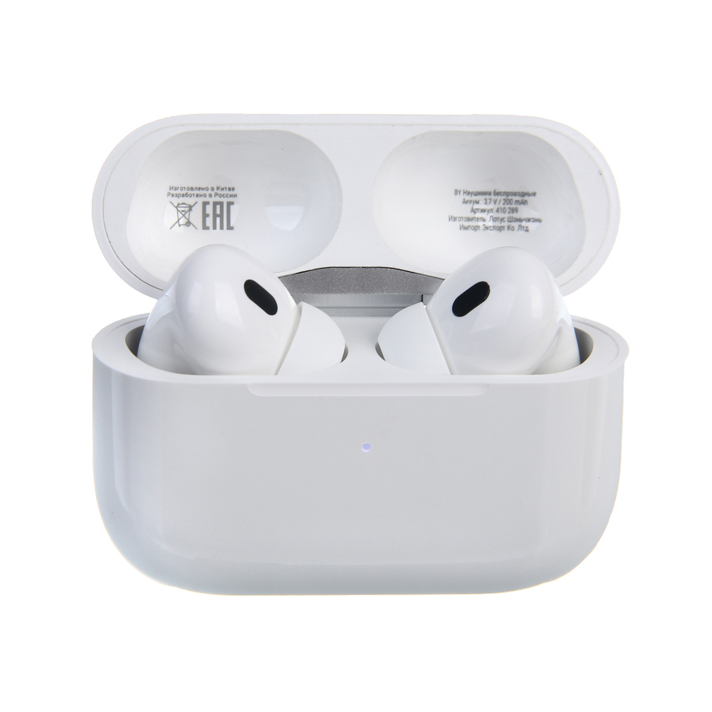 Наушники беспроводные TWS BY Space Pods Pro 2, внутриканальные, 25/200мАч, BT 5.4, белый, арт.№ 410-289