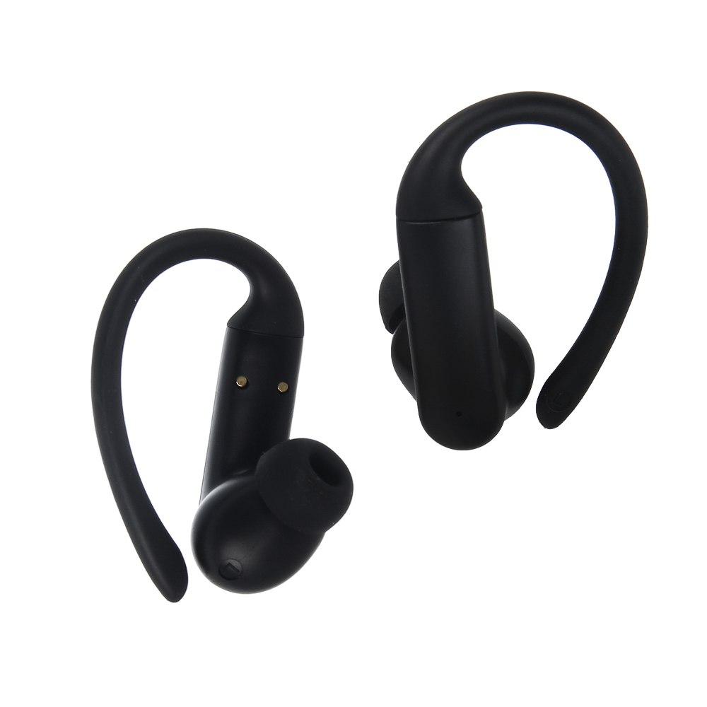 Наушники беспроводные TWS BY SportBuds, внутриканальные, 30/300 мАч, с дужками, BT5.3, чёрный, арт.№ 410-292