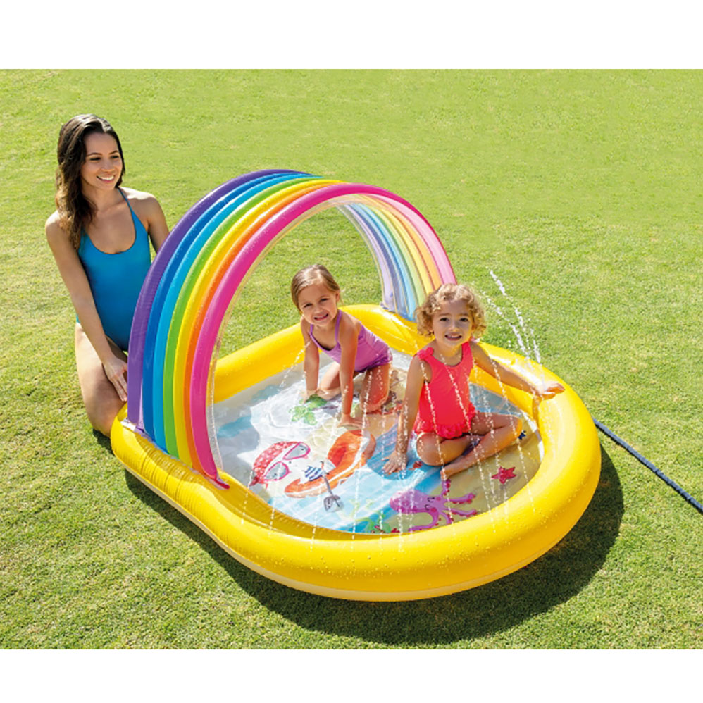 INTEX Игровой центр "Радужная арка", от 2-х лет, 147x13x86см, ПВХ, 57156, арт.№ 054-016