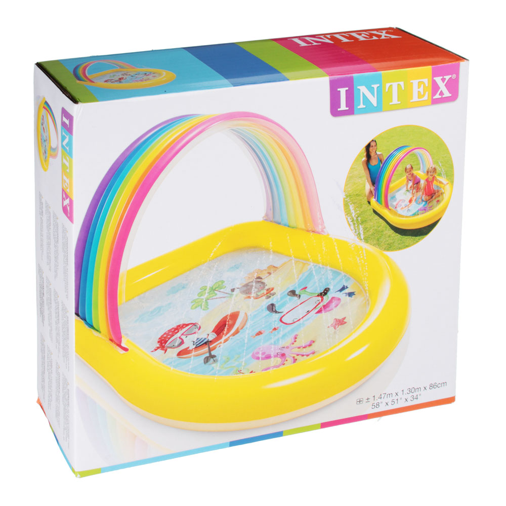 INTEX Игровой центр "Радужная арка", от 2-х лет, 147x13x86см, ПВХ, 57156, арт.№ 054-016
