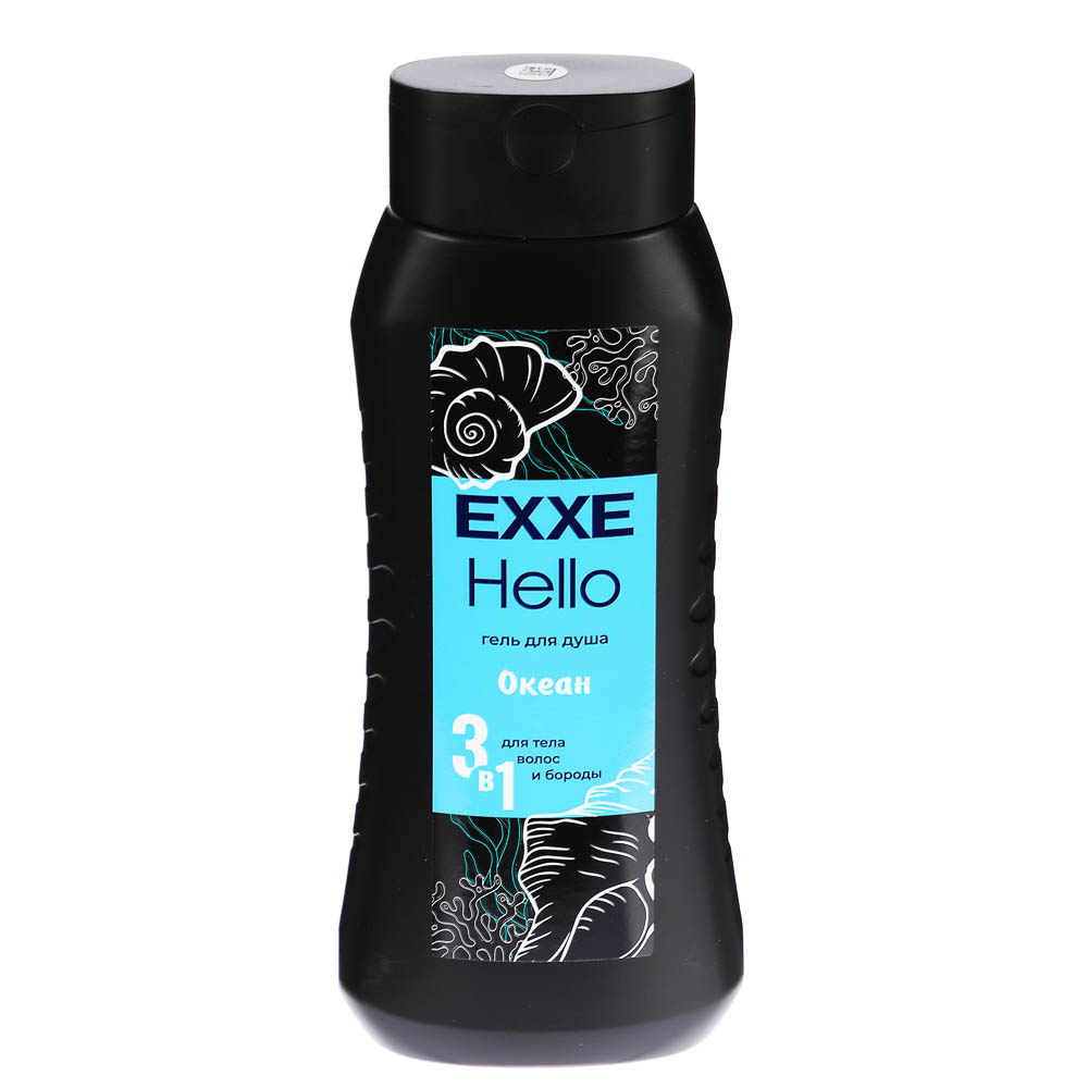 Гель для душа мужской EXXE Hello 3в1 Океан, 400мл, арт.№ 495-024