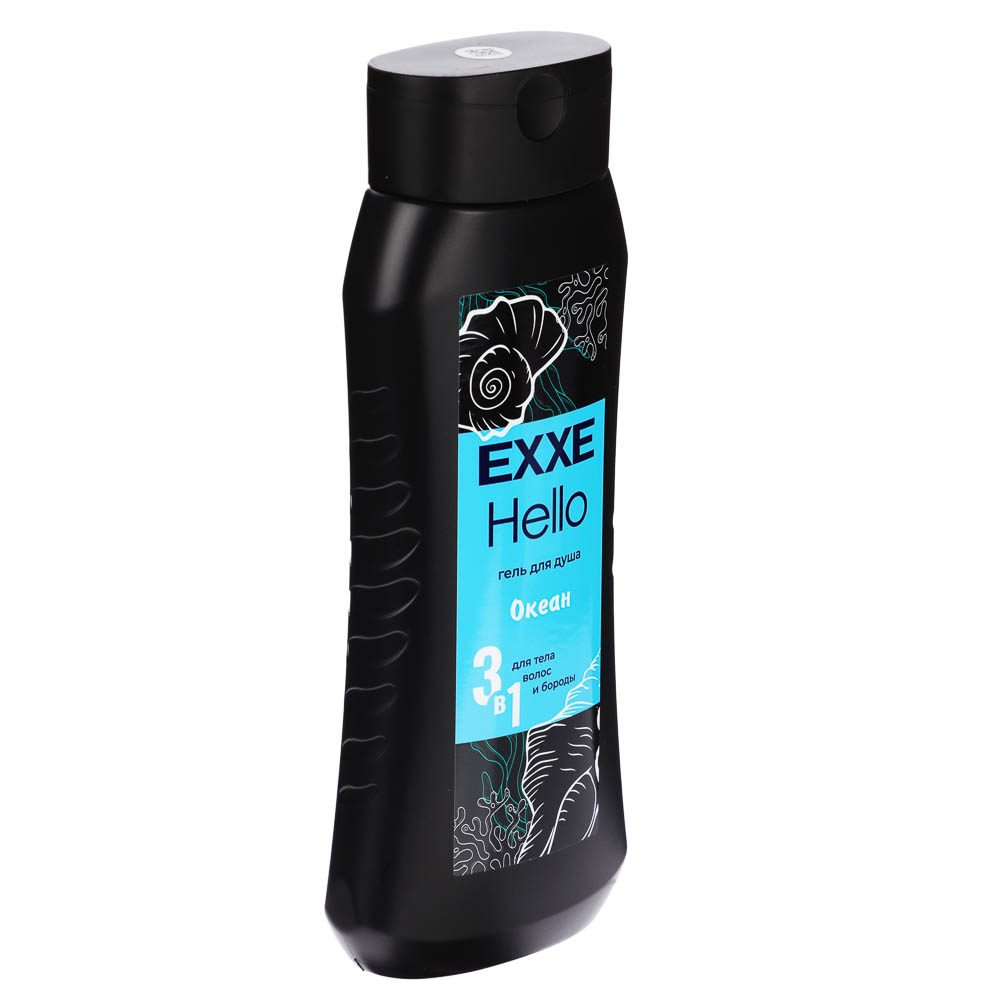 Гель для душа мужской EXXE Hello 3в1 Океан, 400мл, арт.№ 495-024