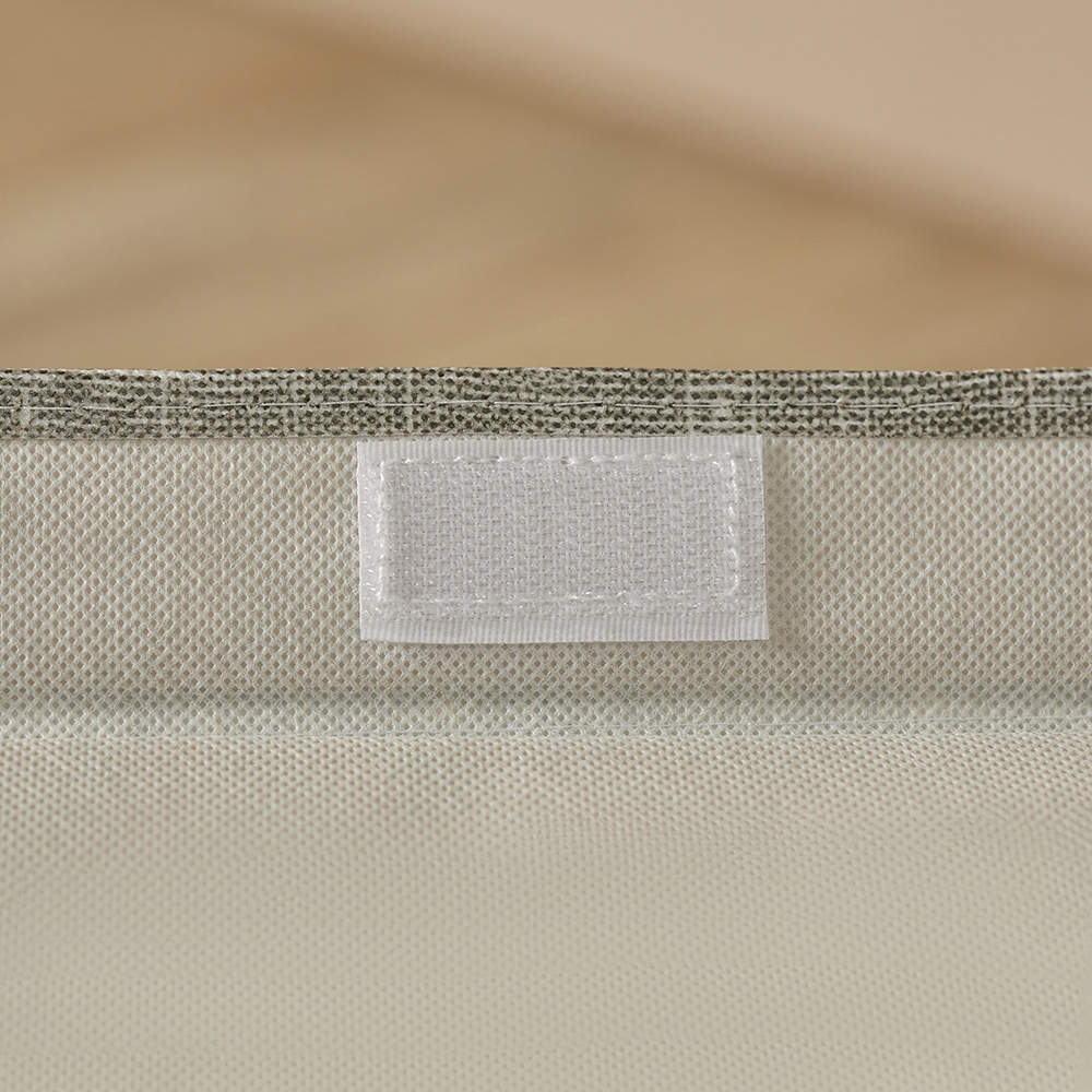 VETTA ЛЁН Кофр для хранения с крышкой, 38х24х24см, полиэстер, серый, арт.№ 457-547