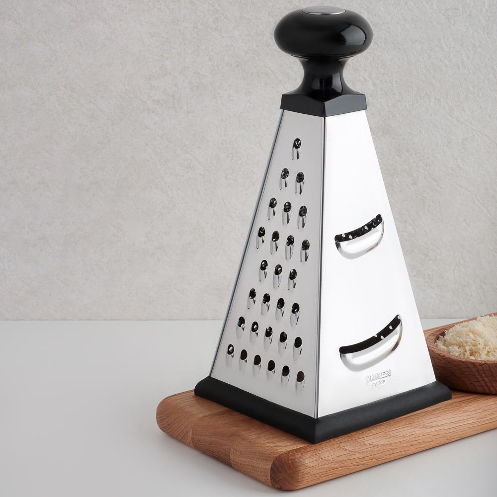 SATOSHI Терка 4-х сторонняя, 22см, нерж.сталь, круглая ручка, арт.№ 885-446