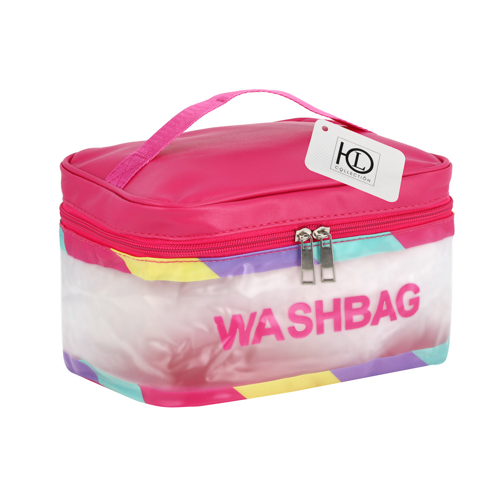 ЮL Косметичка 22x14x16см, ПВХ, ТПУ, 3 цвета, арт.№ 364-247